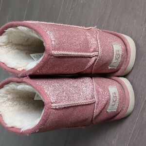 Girls pink glitter Ugg size 2 boots